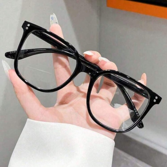 Ladies Square Oversize Fashion Daily Glasses - Picture 1 of 8